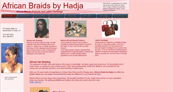 Desktop Screenshot of hadjabraids.com