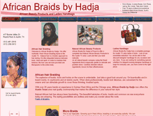 Tablet Screenshot of hadjabraids.com